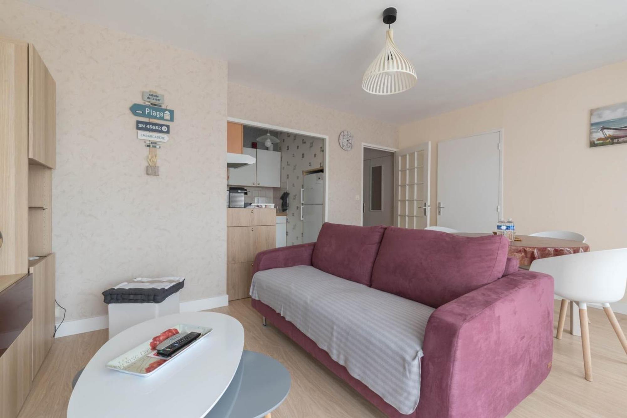 Le Vintage - 300M Plage - Wifi - Parking Saint-Nazaire  Luaran gambar